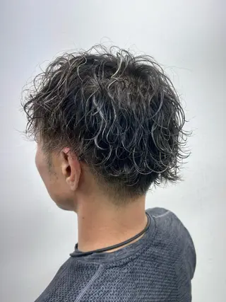 パーマ メンズ ダブルスキルエクステ /羽エクステ白石宇由のヘアスタイル