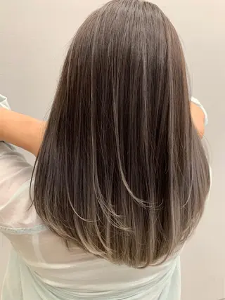 セミロング 韓国ヘア🕊村上 ののこ🕊のヘアスタイル