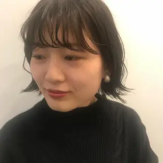 ショート パーマ apish パーマ/夏琳🌻のヘアスタイル