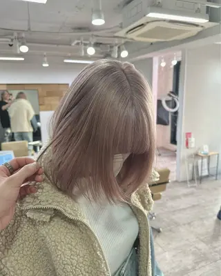 ミディアム カラー 🦄ハイトーンカラー 🦄まるおしょうのヘアスタイル