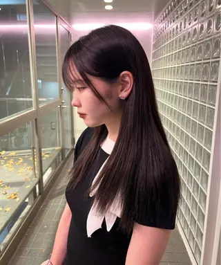 セミロング カラー 🧣艶カラー・ヘア セット Chie🧸のヘアスタイル