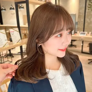 セミロング メンズ縮毛矯正 ニュアンスパーマのヘアスタイル