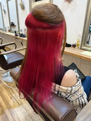 ロング カラー 🐰ハイトーンカラー 畠山 渡🐰のヘアスタイル