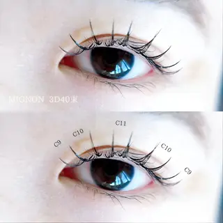 マツエク・マツパ MIGNON 冨田　当日予約のみのマツエク・マツパデザイン