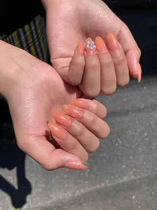 セミロング ネイル ✴︎ Delightのネイルデザイン