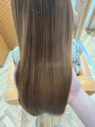 ロング カラー 似合わせ 顔周りYUUGAのヘアスタイル