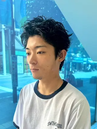 ショート メンズパーマ 新宿 yudaiのヘアスタイル