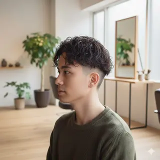 メンズ 小島華未/ ヘアカラー/髪質改善のヘアスタイル