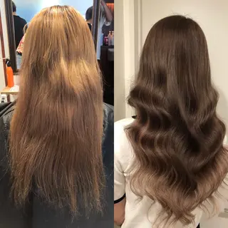 ロング カラー 🧡艶髪ちゅるん髪 🫧🧡YUKI❄️のヘアスタイル