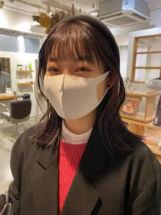 ミディアム レイヤー🌟艶カラー 🕊まやのヘアスタイル