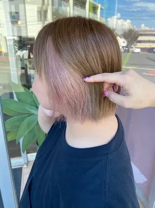 ショート カラー 似合わせレイヤー/ Wカラー🧸こころのヘアスタイル
