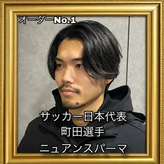 ミディアム パーマ メンズ EMANON池袋店所属・池袋メンズNo.1 増田リツヤのヘアスタイル