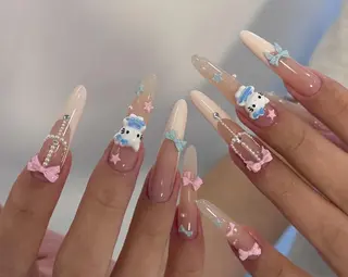 ネイル By moonネイル 🌷ワンホン/韓国風のネイルデザイン