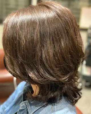 ミディアム パーマ 佐々木陸斗 ショート&メンズのヘアスタイル