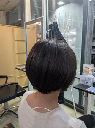ショート 【艶髪　縮毛矯正】 松原　勇気のヘアスタイル