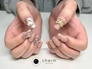 ネイル ネイルルーム チャームのネイルデザイン