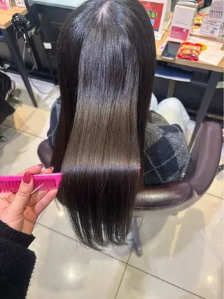ロング 髪質改善 💠 韓国風うる艶/シオリのヘアスタイル