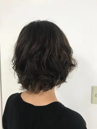 ショート パーマ 大石 さやかのヘアスタイル