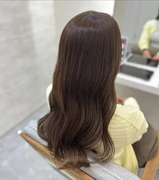 ロング カラー ヘアアレンジ 髪質改善&艶感カラー 🪄岡井美結のヘアスタイル