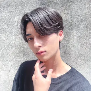 ショート カラー パーマ ヘアアレンジ メンズ 亀井隆汰/メンズ専門 パーマ特化美容師のヘアスタイル