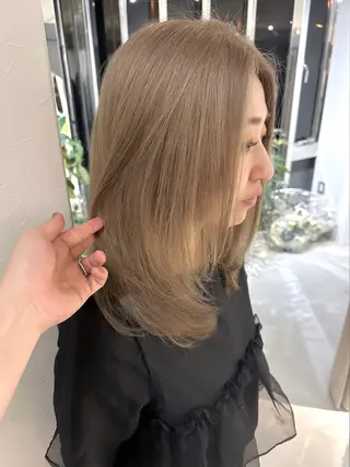 カラー 本町/新町/心斎橋 透明感カラーSANCのヘアスタイル