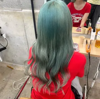 ロング 💙ハイトーン/韓国 style あかねのヘアスタイル