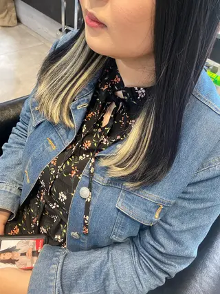 セミロング sayaka 池袋店/カットモデルのヘアスタイル