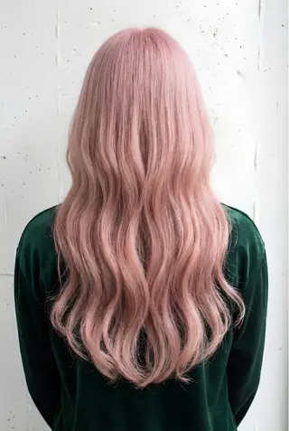 セミロング ブリーチ毛に縮毛矯正 ✨カラー✨山田 正幸のヘアスタイル