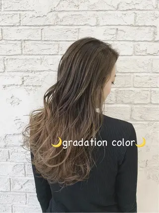 ロング カラー ハイライトカラー＆ ダブルカラー　田口のヘアスタイル