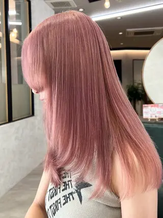 ロング カラー ☘️髪質改善縮毛 ☘️大人ショートのヘアスタイル