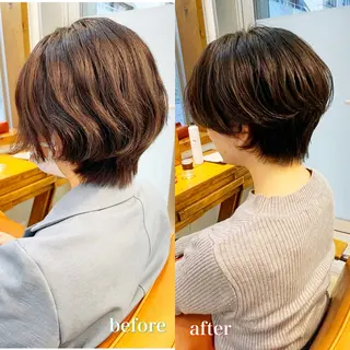 ショート 👑銀座ショート/ 絶壁補正/金子涼👑のヘアスタイル