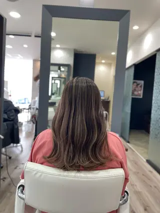 ロング カラー たなか りなのヘアスタイル