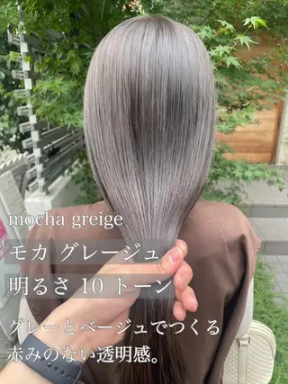 ロング カラー 顔周りカット 【オノザワリョウ】のヘアスタイル