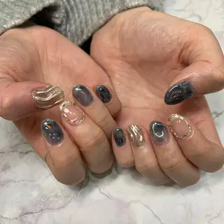 ネイル 新宿ニュアンスネイル makotoのネイルデザイン