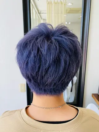 ショート カラー メンズ 阿久津 泰幸のヘアスタイル