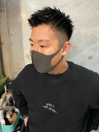 メンズ メンズ特化美容師 ハスイルイのヘアスタイル