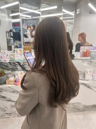 ロング カラー はるか/透明感暗髪 /ヘアアレンジ🤍のヘアスタイル