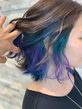 ミディアム カラー カラーと言ったら SAWARAのヘアスタイル