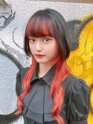 セミロング カラー 韓国ヘアー🦄ྀི オタク美容師🌈山本のヘアスタイル