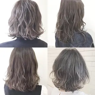 セミロング カラー 代表🎀 ふわモテ愛 され髪🩷yumiのヘアスタイル