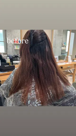 ロング ダン/メンズ/ 顔周り×透明感カラーのヘアスタイル