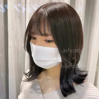 ミディアム カラー ヘアアレンジ 似合わせカット得意 💛RENA💛のヘアスタイル