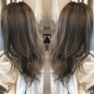 ロング カラー パーマ ヘアアレンジ N-plants 和泉中央店のヘアスタイル