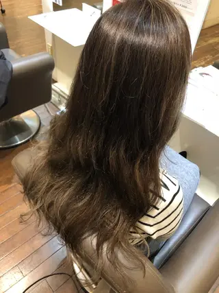 ロング カラー パーマ ヘアアレンジ 髪質改善✧︎カラー 💎AIM【アイム】のヘアスタイル