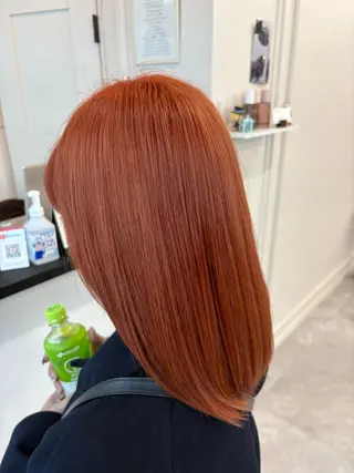 セミロング カラー 暖色系カラー 🌼Kana🌼のヘアスタイル