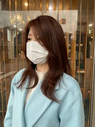 ロング カラー 高浜 夕海のヘアスタイル