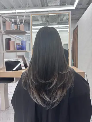 ロング カラー 🍫ハイトーン✖︎ 髪質改善🍫柴田のヘアスタイル