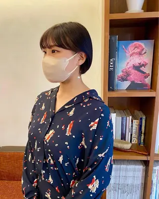 ショート カラー Paddle所属・似合わせレイヤー/ ニュアンスパーマ高倉のヘアスタイル