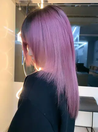 セミロング fuuka/ ハイトーン/海外ヘアのヘアスタイル