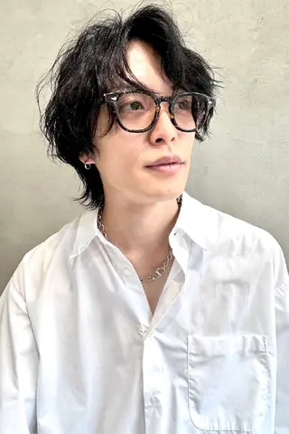 ショート カラー パーマ ヘアアレンジ メンズ 【毛流れヘア】 人気No.1/ユウキのヘアスタイル